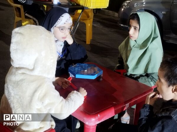 بازی و سرگرمی کودکان در موکب فرهنگیان نیشابور