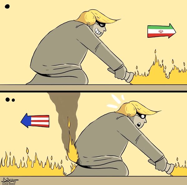 اقتدار ایران در قاب کاریکاتورهای کمال شریف