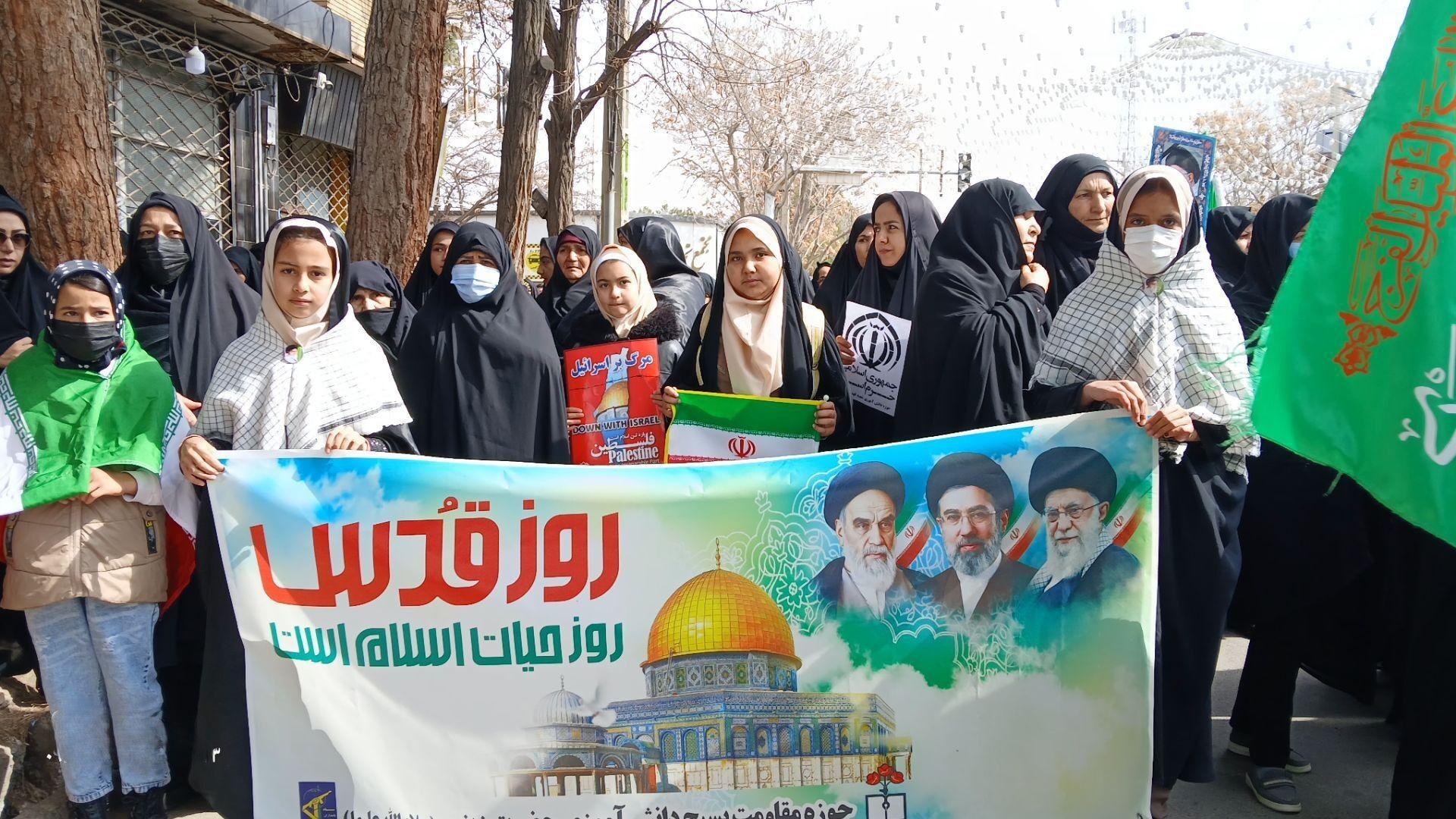 حضور باشکوه مردم مومن باخرز در راهپیمایی روز قدس