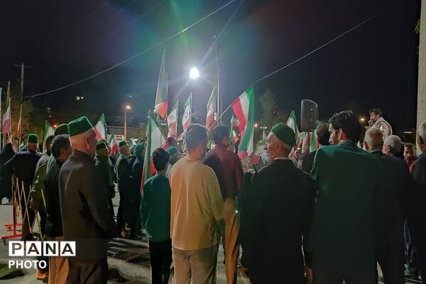 جوشش غیرت انقلابی مردم شهر بار در  اجتماعات شبانه