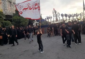 عزاداری پر شور  تاسوعای حسینی  در صغاد