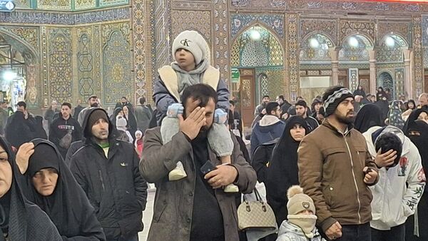 مراسم عزاداری شام شهادت امام هادی(ع) در حرم بانوی کرامت 