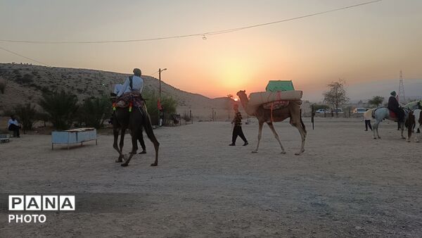 حرکت نمادین کاروان حضرت اباعبدالله الحسین(ع) در روستای رضوان 