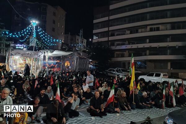 رودهن در سوگ امام شهید؛ اجتماع شبانه مردم و برپایی موکب «رقیه جان(س)»