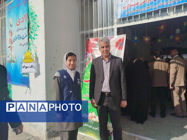 آیین افتتاح پایگاه نهضت سواد آموزی در دبستان شهید نجفی فدافن