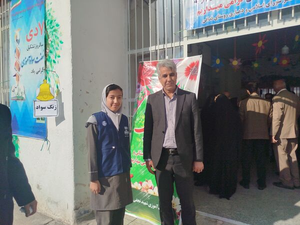 آیین افتتاح پایگاه نهضت سواد آموزی در دبستان شهید نجفی فدافن