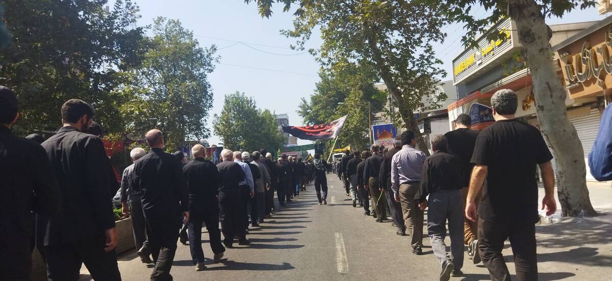 راهپیمایی عزاداران قائمشهری در سالروز رحلت رسول اکرم (ص) و امام حسن مجتبی (ع)