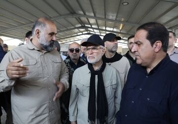 بازدید رئیس ستاد مرکزی اربعین از پایانه شهید سلیمانی مرز مهران