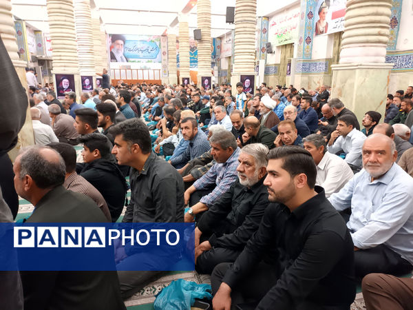  مراسم سوگواری شهادت آیت‌الله سید ابراهیم رئیسی و هیات همراه ایشان در بهبهان