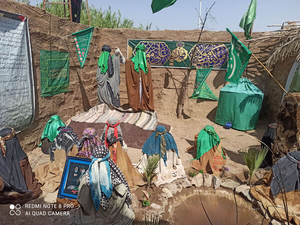 نمایشگاه غنچه‌های خونین در روستای باقرآباد