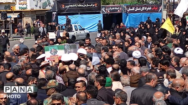 تشیع پیکر شهید محمد عباسی در گرگان