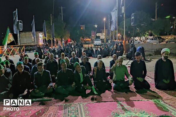 مراسم عزاداری ششمین شب از ماه محرم الحرام در حسینیه شهدای شهر بار