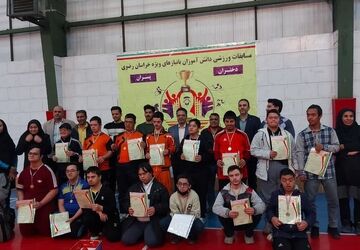 مسابقات ورزشی گوی‌رانی دانش‌آموزان سندرم داون خراسان رضوی