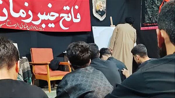 عزاداری نوجوانان عشاق‌ الرضا قائمشهر در سوگ حضرت علی اکبر(ع)