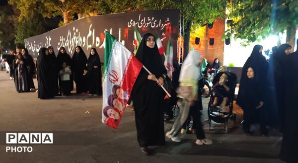 تجدید میثاق عزاداران زرقانی در شب عاشورای حسینی