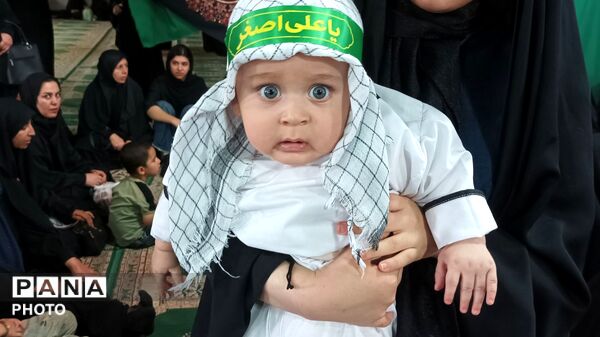 مراسم شیرخوارگان حسینی در مهدیه معلا شهر میلاجرد