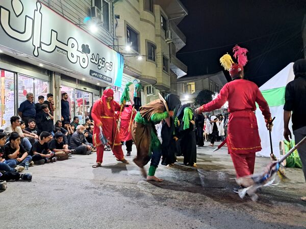 آیین خیمه سوزان در مسجد ابوالفضل قائمشهر