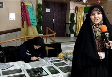 نمایشگاه دست‌سازه‌های هنری دانش‌آموزان در کانون مریم قم