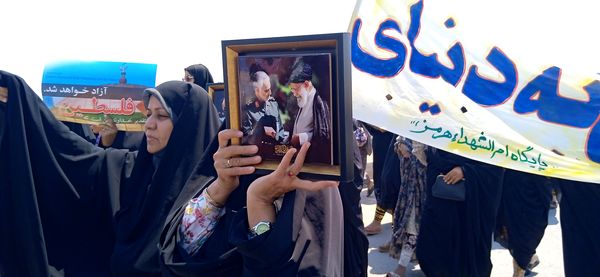 راهپیمایی روز قدس در جزیره هرمز‌