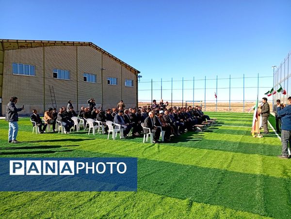 افتتاح چمن مصنوعی روستای قوژد