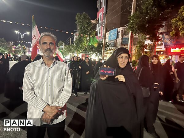 تجمع مردمی مردم هشتگرد در صدو پنجمین شب