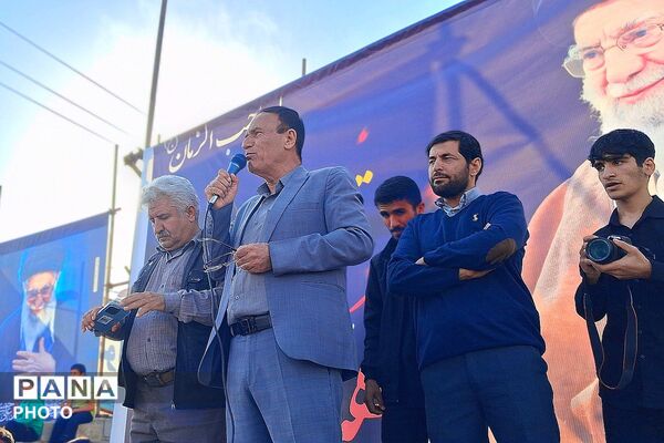 تجمع بزرگ مردمی بیعت با سومین رهبر انقلاب امام آیت‌الله سید مجتبی خامنه‌ای در شهرستان باشت