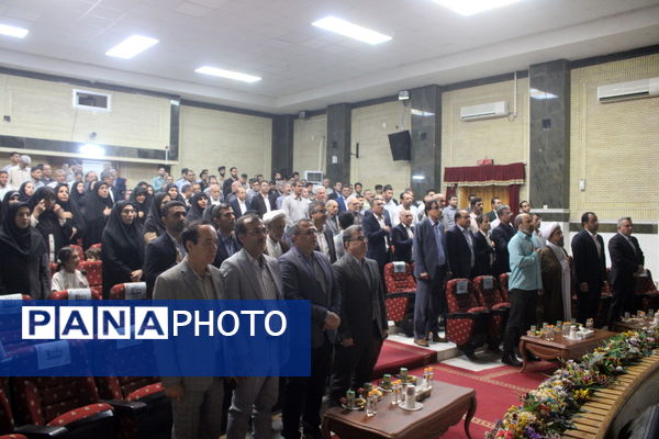 آیین تکریم و معارفه روسای قدیم و جدید دانشگاه فرهنگیان استان بوشهر