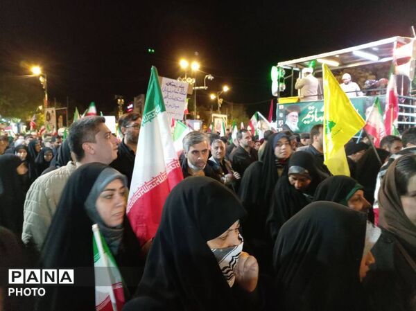 حضور شهروندان غیور شهرستان بجنورد در چهل و هشتمین شب اجتماع مردمی