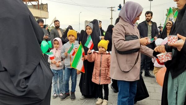 جشن بهار انقلاب در راهپیمایی ۲۲ بهمن در تفت
