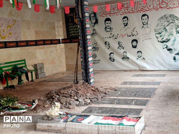 تشییع پیکر مطهر شهید سرافراز، حاج عبدالرسول خدری در آسارا کرج 