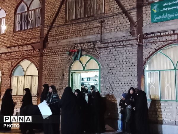 مراسم هفتم شهید یاسر زروندی در مسجد امام حسین (ع) 