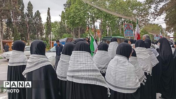 رژه اقتدار دختران معصومی در گرگان