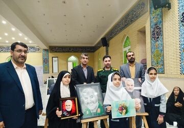 یادواره پنجمین سالگرد شهادت سردار دل‌ها حاج قاسم سلیمانی در شهرستان جم