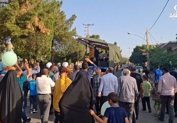 راهپیمایی حماسی غدیر در شهر کهک قم