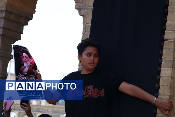 وداع با پیکر مطهر شهید حسین امیرعبدالهیان در شهرستان ری