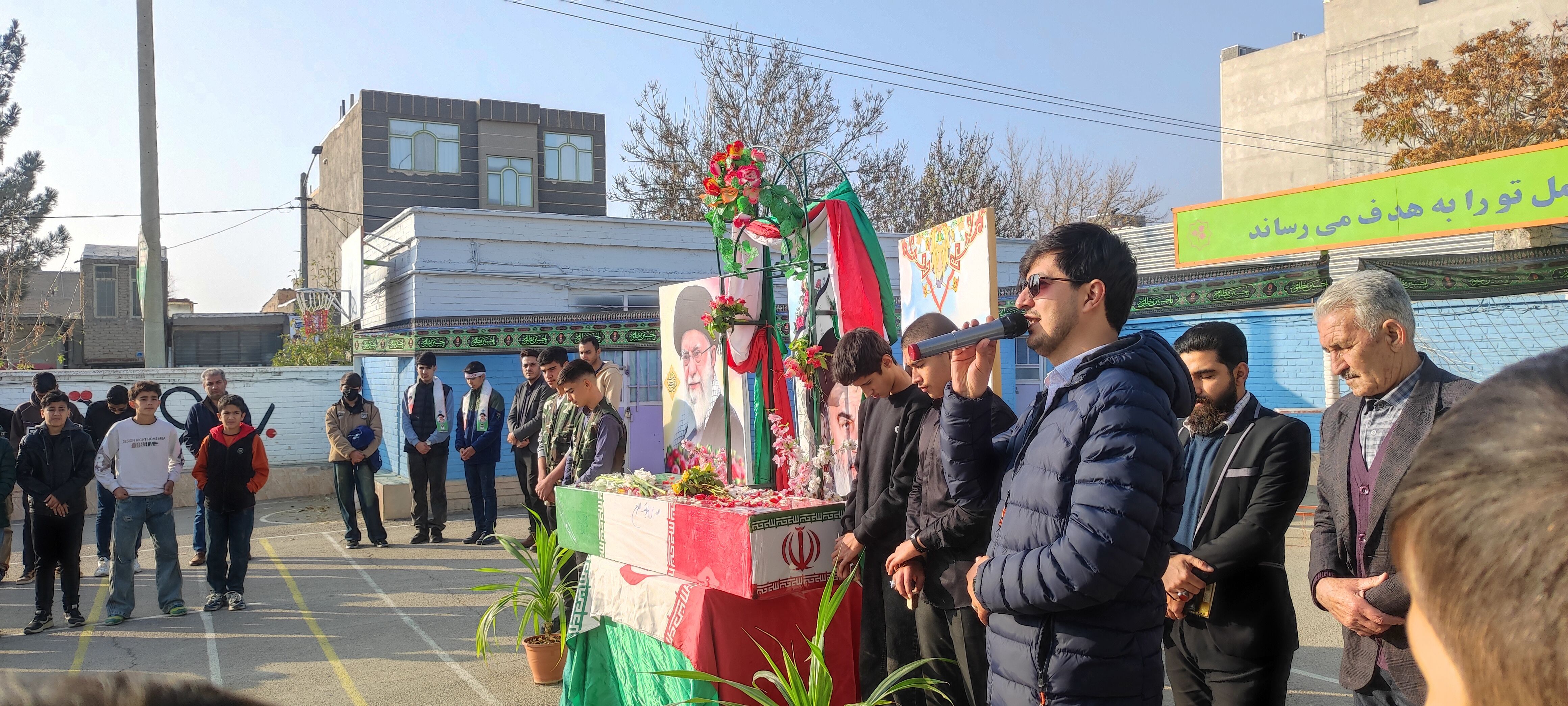 مدرسه فرزانگان شهرستان شیروان، میزبان شهدای گمنام