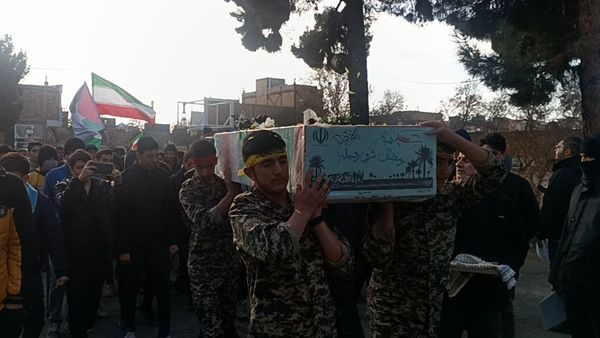 مراسم استقبال از شهید گمنام در دبیرستان شاهد ابوذر غفاری نیشابور 