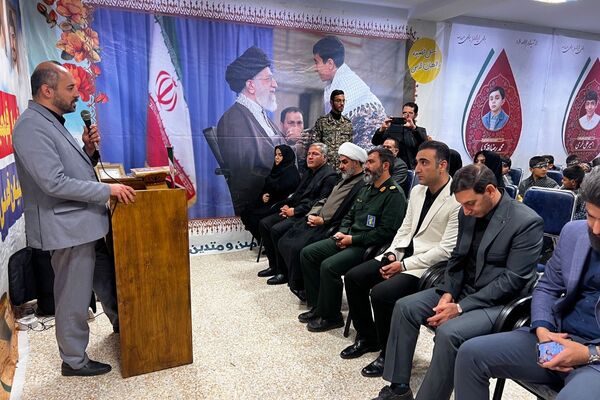 افتتاح یادمان شهدای دانش آموزی در مدرسه تسنیم پردیس