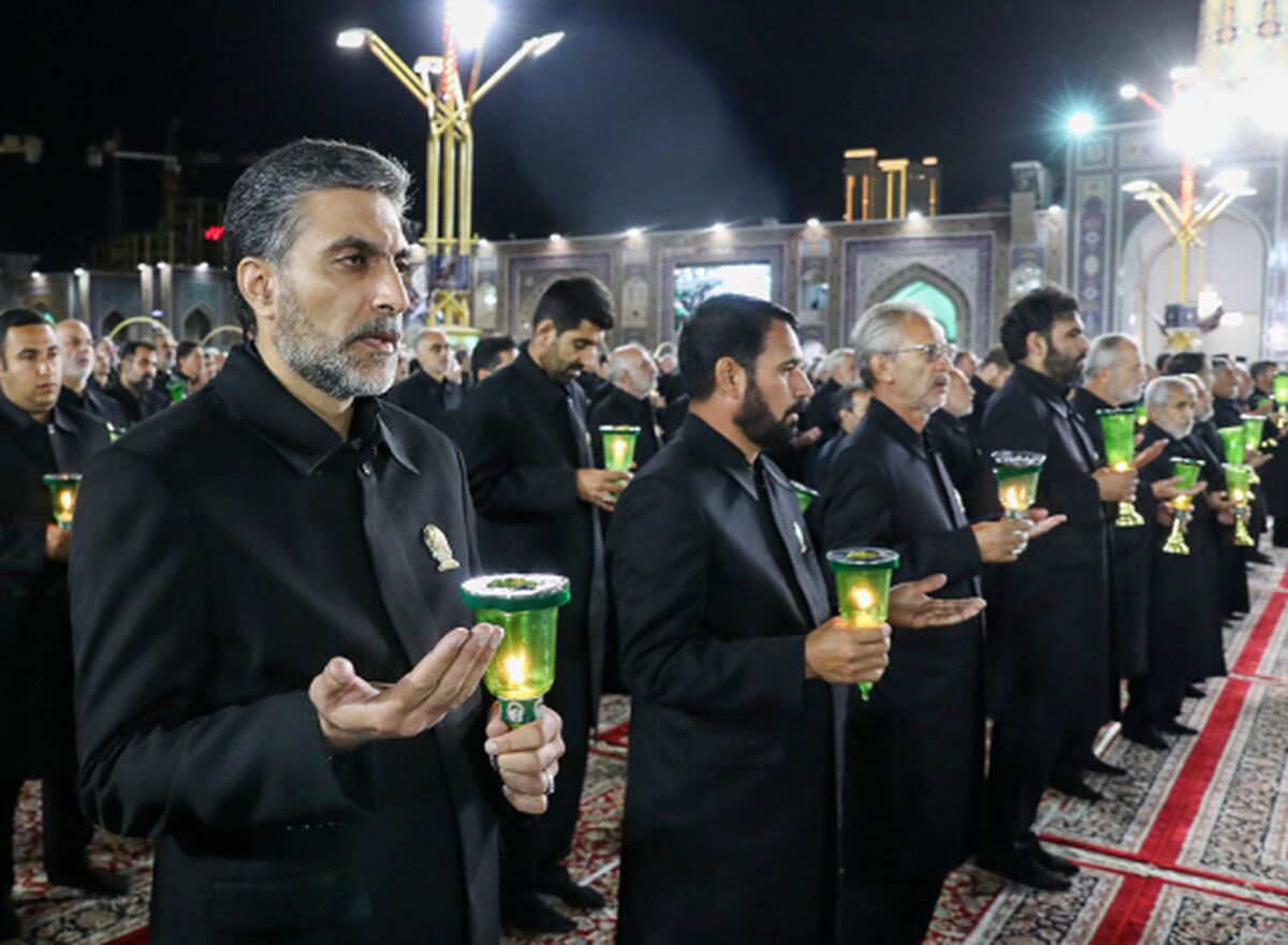 آیین خطبه خوانی در حرم مطهر رضوی آغاز شد