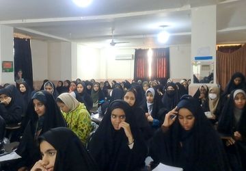 مسابقات بخش آوایی قرآن ، عترت و نماز در حوزه‌‌‌ی علمیه حضرت زینب میناب