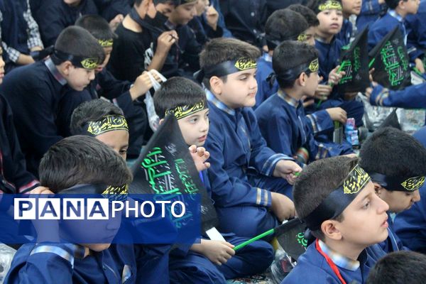 عزاداری دانش‌آموزان قم در آستان مقدس امامزاده سیدعلی(ع)