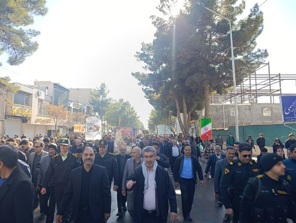 راهپیمایی در محکومیت تروریست های مسلح در تربت حیدریه