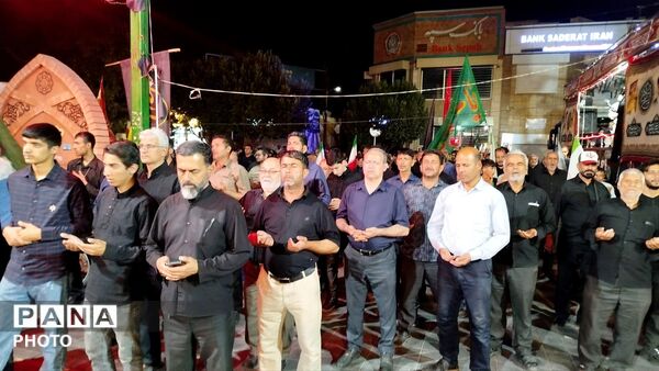 مراسم باشکوه عزاداری محرم همراه با تجمع در مسجد جامع شهرستان نیشابور