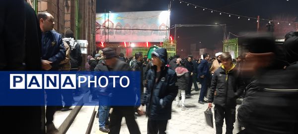 مراسم تشییع نمادین فاطمه زهرا(س)  در مسجد محمد رسول الله(ص) شهرستان شیروان