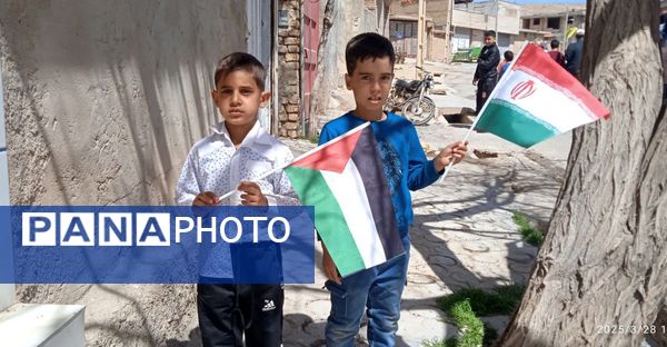 راهپیمایی روز قدس در روستای حیدری