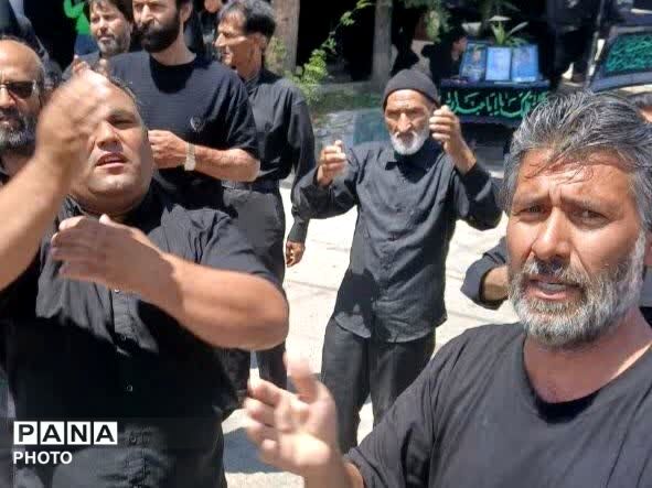 در هشتمین روز ماه محرم طنین نوای یا حسین در کوچه‌های فدافن پیچید

