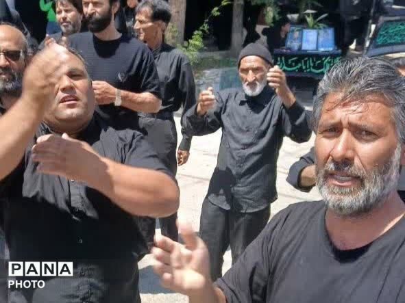 در هشتمین روز ماه محرم طنین نوای یا حسین در کوچه‌های فدافن پیچید
