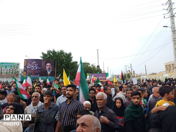 میناب در روز قدس؛ فریاد همبستگی و استکبار ستیزی در شهر مقاومت و ایثار