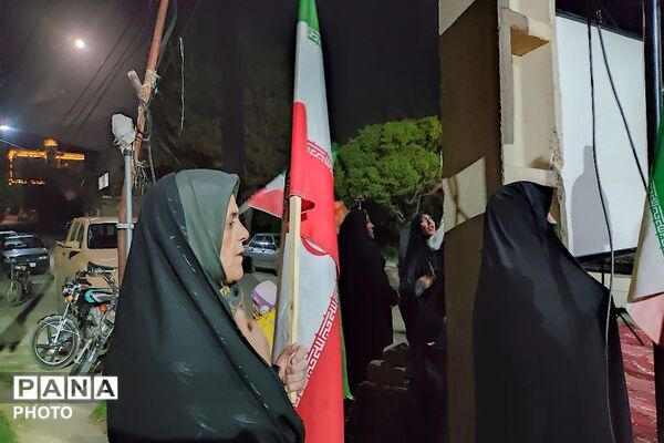 هم صدایی مردم شهر بار در حمایت از آرمان ها 