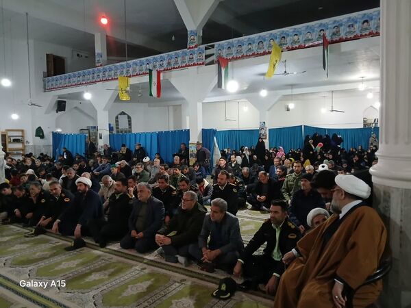 مراسم گرامیداشت شهادت سید حسن نصرالله در مسجد جامع آشخانه 